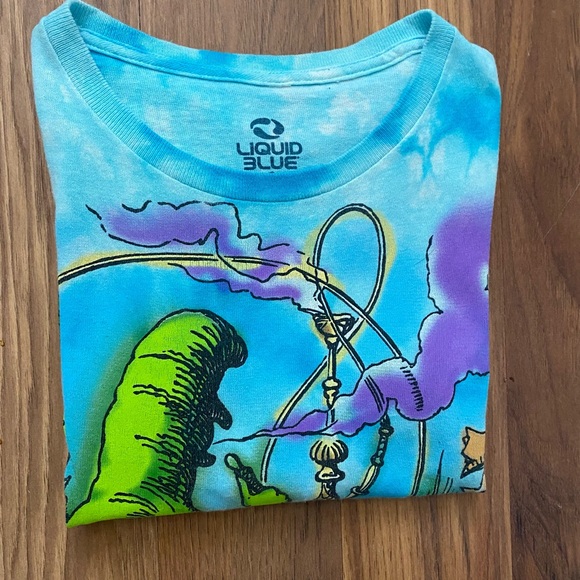 Alice in Wonderland t-shirts size small - Alice and the caterpillar with hookah - Picture 3 of 5